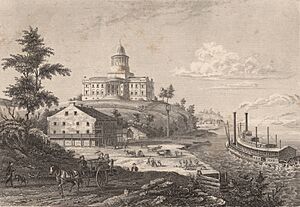 Jefferson City Missouri River 1850