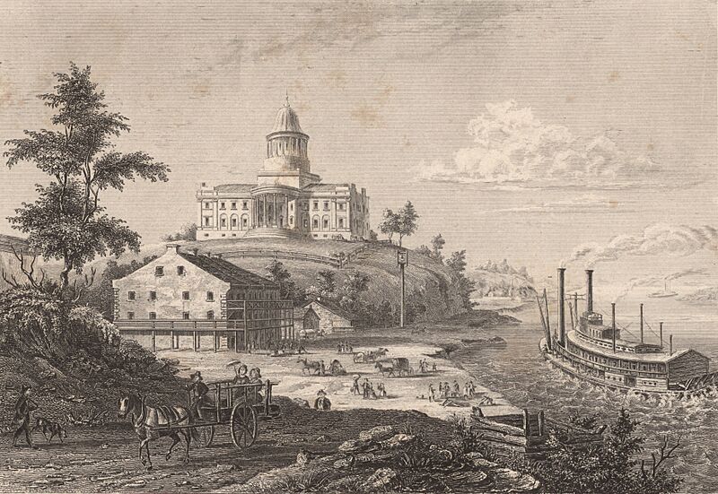 Jefferson City Missouri River 1850