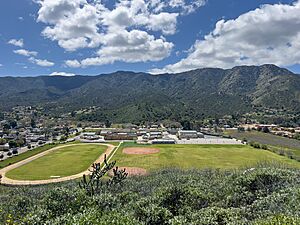 Lakeland Village School, Elsinore Mountains from Rome Hill