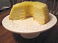 A lemon chiffon cake