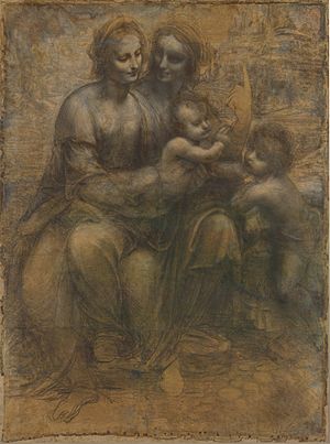 Leonardo - St. Anne cartoon