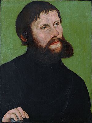 Lucas Cranach d.Ä. - Bildnis Luthers als Junker Jörg (Leipzig)FXD