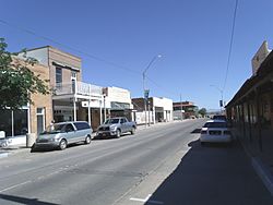 Main Street of the original town-site of Florence. The town-site was listed in the National Register of Historic Places on October 26, 1982, reference #82001623.