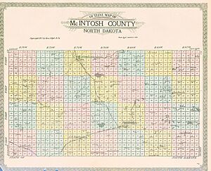 Map of McIntosh County, N.D., 1911