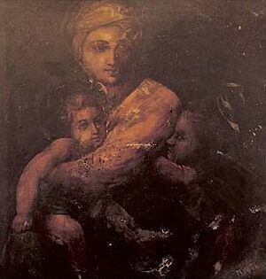 Marth Mariam and Unni Isho by Ravi Varma