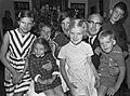Max Euwe, wife, grandchildren 1966