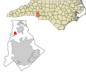 Mecklenburg County North Carolina Incorporated and Unincorporated areas Hopewell highlighted
