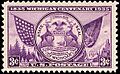 Michigan centenary 1935 U.S. stamp.1