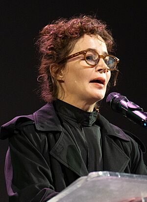 Miranda July, author, at the 2024 National Book Awards finalist reading 3 (cropped).jpg