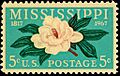 Mississippi statehood 1967 U.S. stamp.1