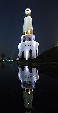 Night view of Fateh Burj, Punjab, India