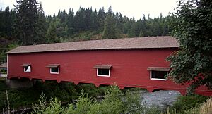 Office bridge spanning river P1747
