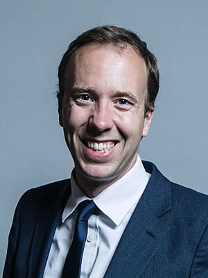 Official portrait of Matt Hancock crop 2