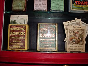 Old playing cards at Pollock's Toy Museum 2009