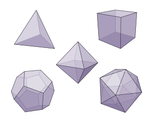 Platonic Solids Transparent