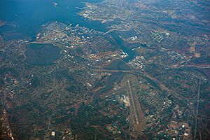 Porltland, Maine, USA, aerial view