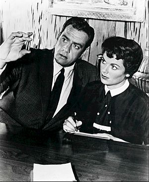 Raymond Burr Barbara Hale Perry Mason 1958