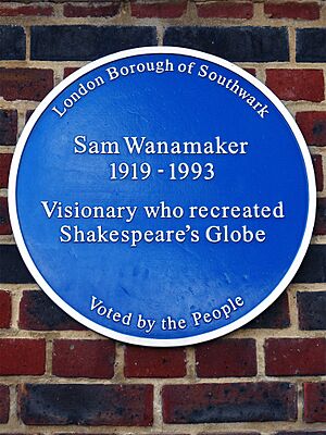 Sam Wanamaker Blue Plaque