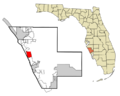 Sarasota County Florida Incorporated and Unincorporated areas Osprey Highlighted