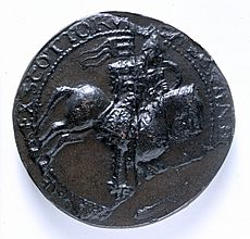 Seal of Alexander I of Scotland, c.1112 - BL Seal XLVII 5