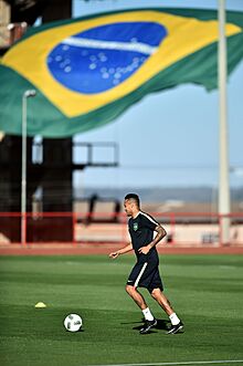 Seleção olímpica masculina de futebol faz primeiro treino em Brasília (28674595996)
