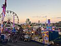 Sideshow Alley at dusk, Ekka, Brisbane, 2015 03