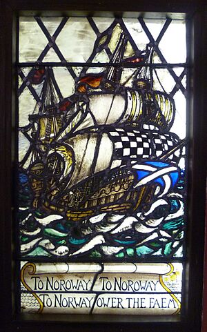 Sir Patrick Spens window, Abbot House Dunfermline