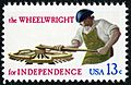 Skilled Hands For Independence Wheelwright 13c 1977 issue U.S. stamp