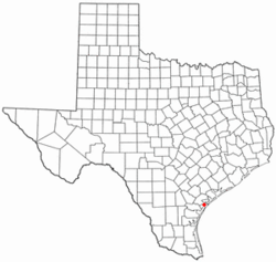 Location of Fulton, Texas