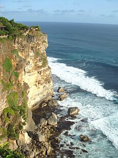 Tertiary limestone cliffs of Uluwatu