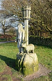 The Shepherd and the Ram by Peter Leadbeater, Beacon Hill, Leicestershire