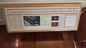Timucuan canoe Informational plaque