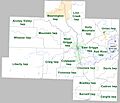 Van Buren County Arkansas 2010 Township Map large