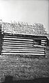 View from northwest of window in old jail, Kitwanga (65361)