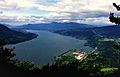 View looking west down the Columbia River