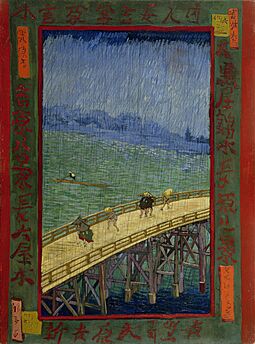 Vincent van Gogh - Brug in de regen- naar Hiroshige - Google Art Project