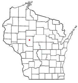 Location of Warner, Wisconsin
