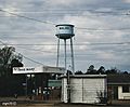 Waldo, Arkansas water tower, over looking Dixie Mart near the town center