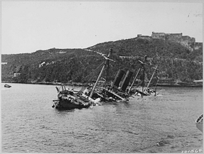Wreck of the Spanish Reina Mercedes, Santiago, Cuba. - NARA - 531117