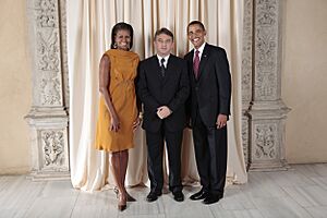 Zeljko Komsic with Obamas