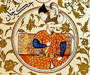 16th century Ottoman miniature of Genghis Khan