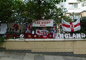 2015 London-Woolwich, Wellington St, Lee Rigby memorial 02
