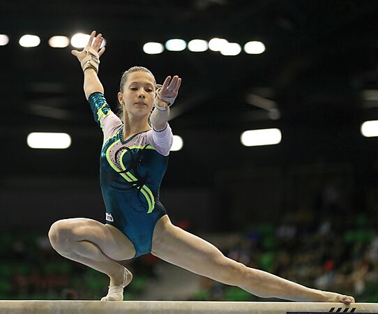2019-06-30 1st FIG Artistic Gymnastics JWCH Women's Apparatus finals Balance beam (Martin Rulsch) 331