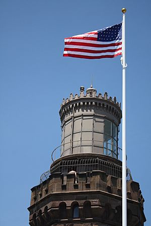 A tower of the Twin Lights on the Navesink