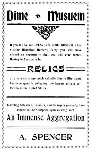 Advertisement for Dime Museum