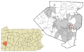 Allegheny County Pennsylvania incorporated and unincorporated areas Chalfant highlighted