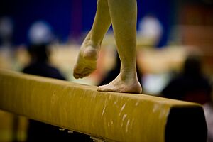 Beam and feet (close shot)