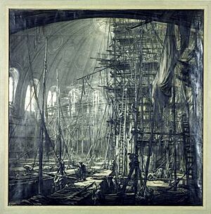 Bone, The British Museum Reading Room, May 1907