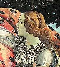 Botticelli Birth of Venus detail Flora