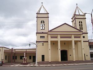 A church in the town